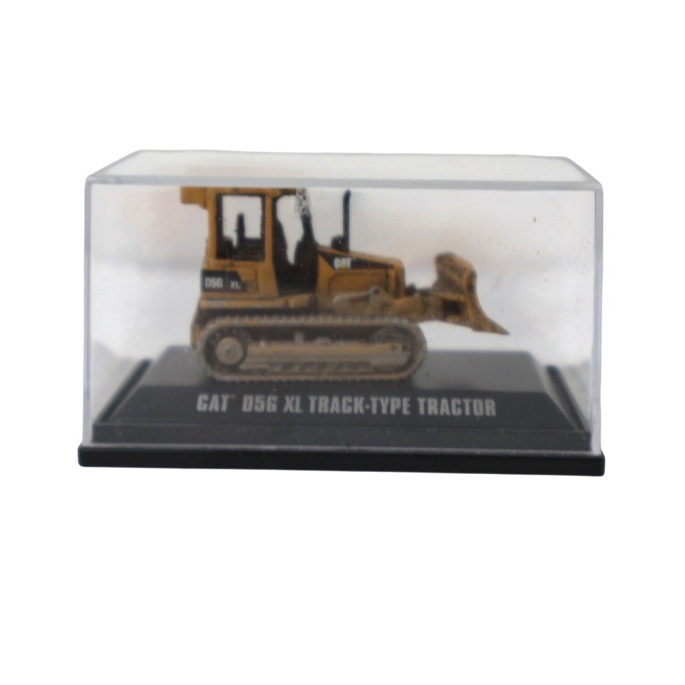CAT D5G XL Track-Type Tractor Diecast Model Bulldozer with Display Case
